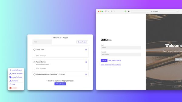 The Aux Changelog - Latest Features as of 12 January 2022