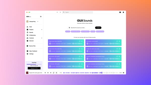 Introducing Aux Sounds w/ LoopLM - Unlimited AI-Powered Samples and Loops for your Music